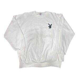 Vintage 1980s Playboy By Jerzees Vintage Embroidered Sweatshirt size Large